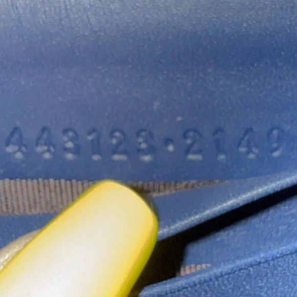 Gucci GG Marmont Floral Embroidered Matelasse Denim Zip Around Wallet - Picture 11 of 13